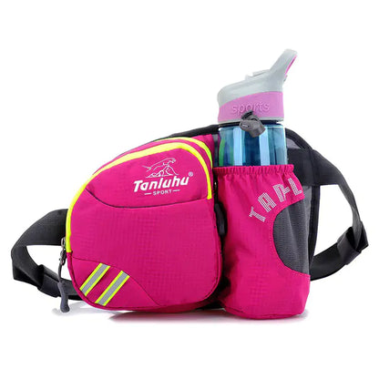 Women’s Running Waist Bag with Water Bottle Holder